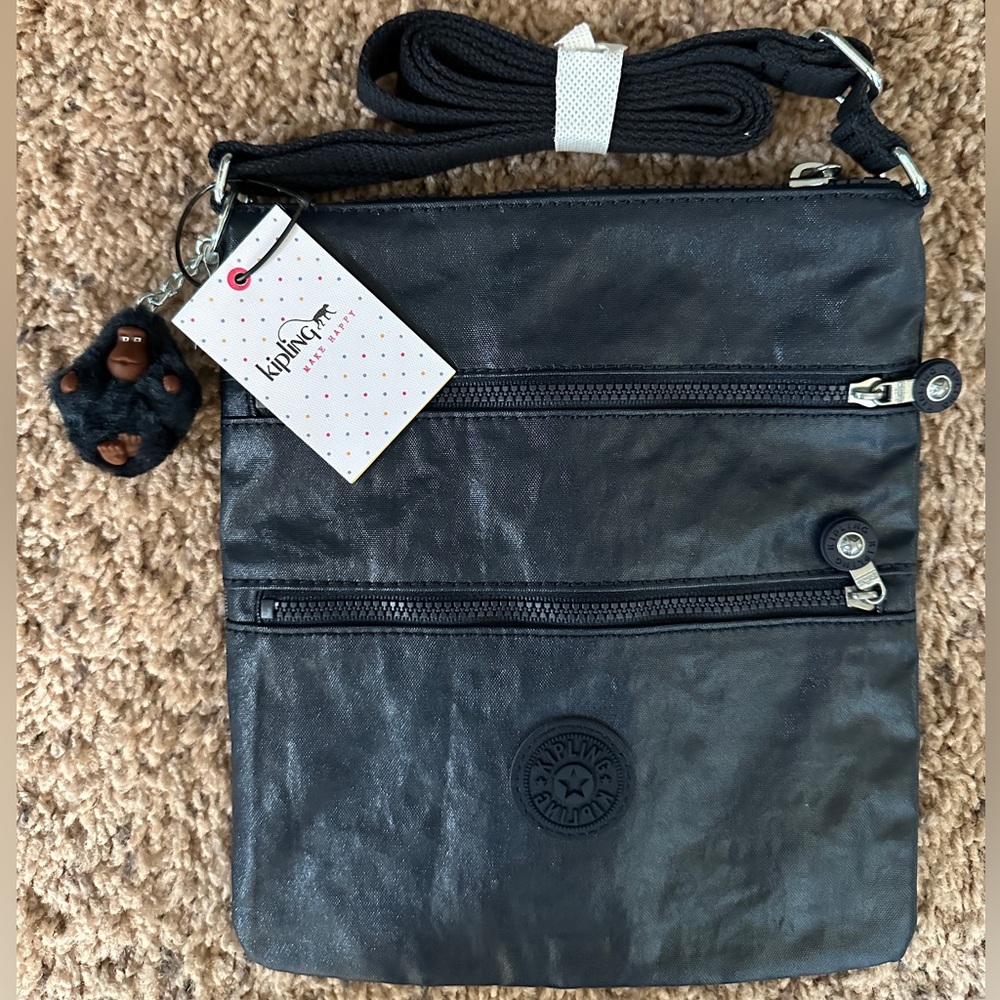 Kipling Mini Crossbody Bag Keiko CTD AC8049 407 Lacquer True Blue Black